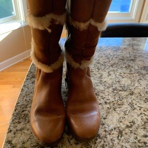 Born tan winter boots size 7